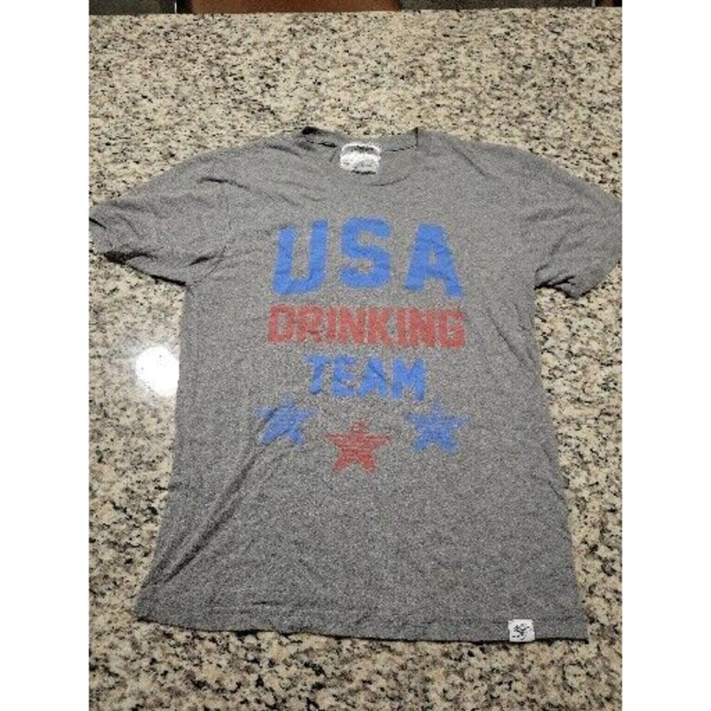 Kid Dangerous T Shirt Mens Small Gray Blue USA Drinking Team Party‎ Frat
